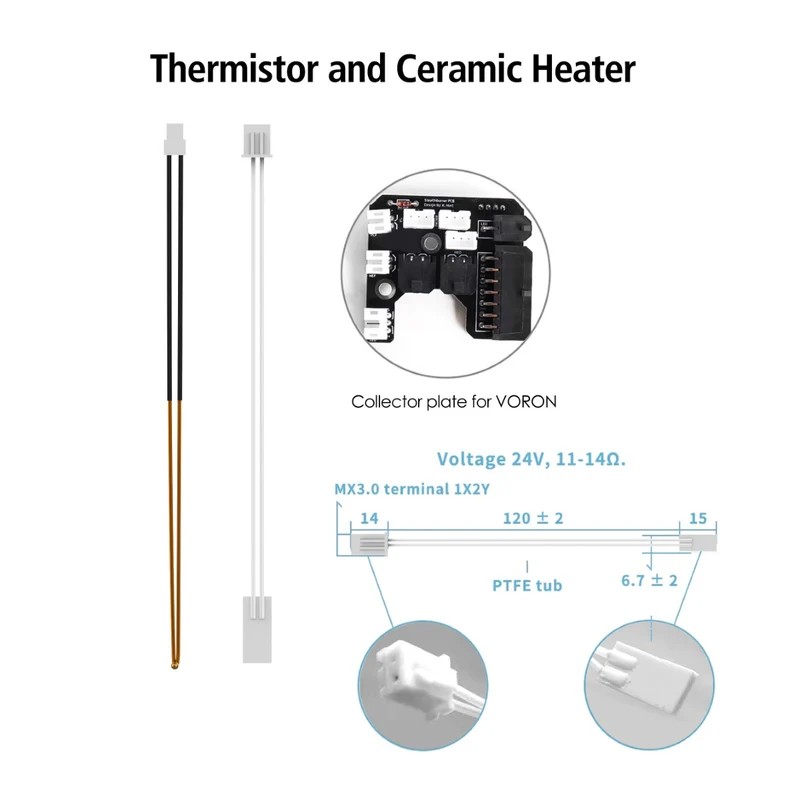 Modefine 3D M1 Pro Hotend 0,4mm für Bambu Lab X1 Serie