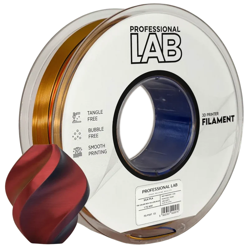 Professional Lab Silk PLA Tri Color Filament