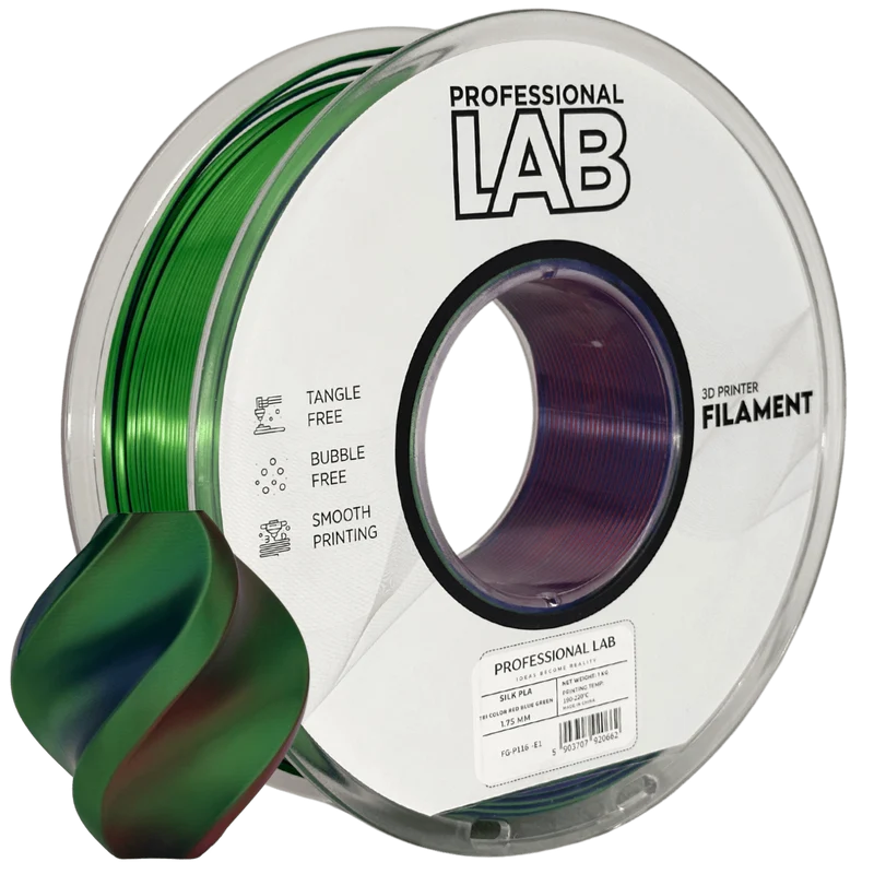 Professional Lab Silk PLA Tri Color Filament