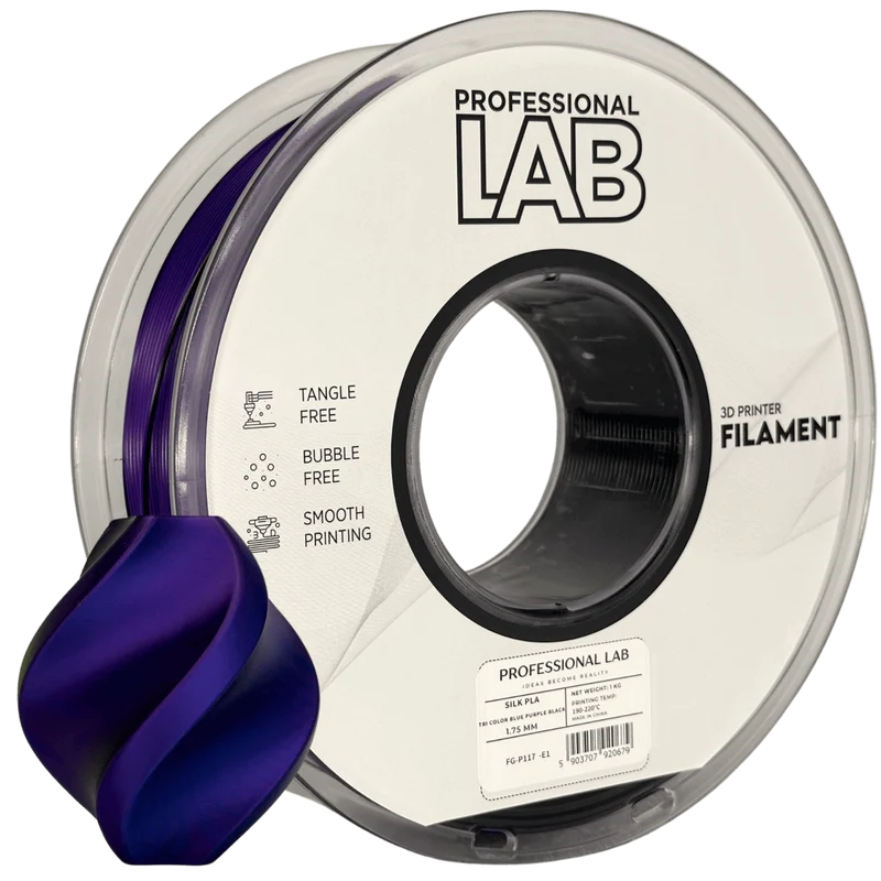 Professional Lab Silk PLA Tri Color Filament