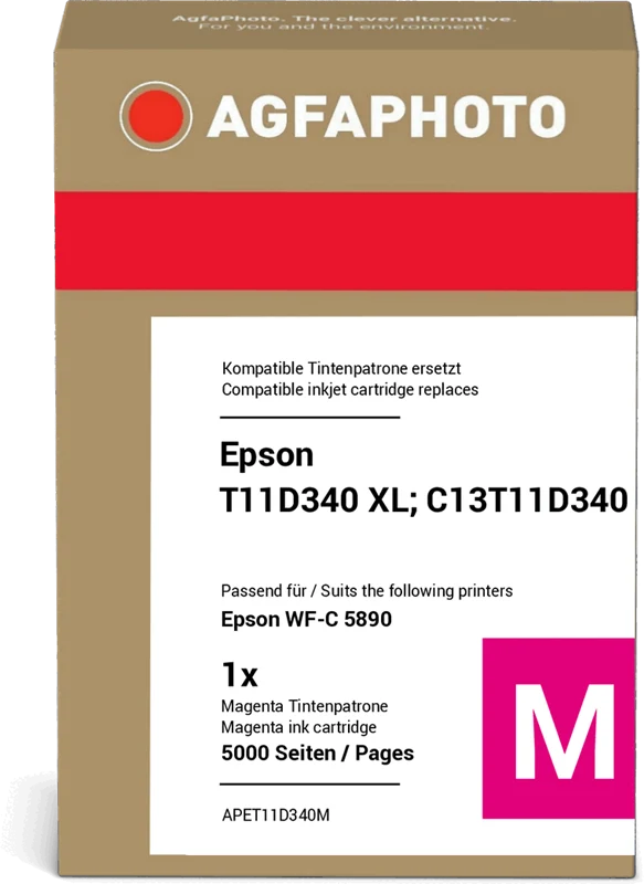 Agfa Photo XL Druckerpatrone kompatibel mit Epson T11D3 XL Magenta