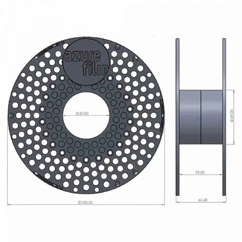 AzureFilm ASA Filament für langlebige 3D Druck Teile