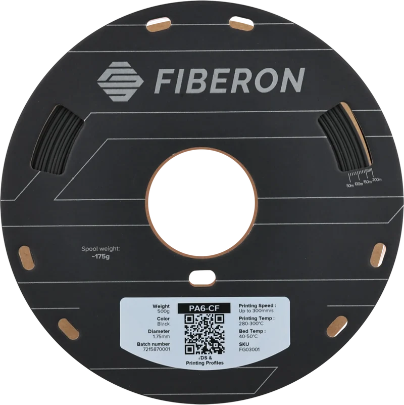 Polymaker Fiberon™ PA6-CF20 Black 1,75 mm 500 g