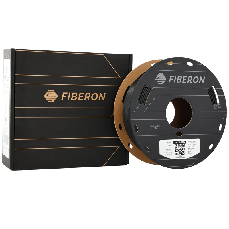 Polymaker Fiberon PETG-ESD Black 1,75 mm 500 g - ESD-Filament