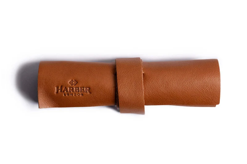 Mini Zip Leather Rollup Cord & Tools Wrap