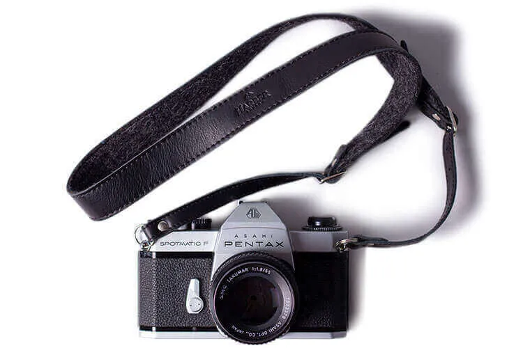 Adjustable Leather & Felt Camera Strap