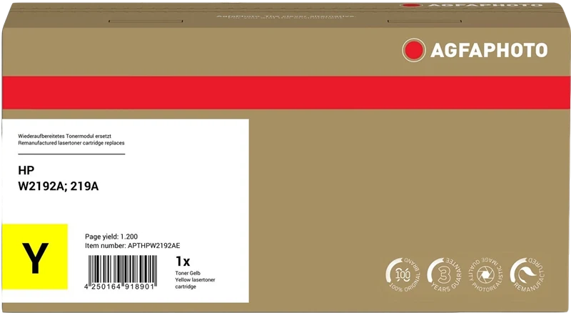 Agfa Photo Toner kompatibel mit HP 219A Gelb