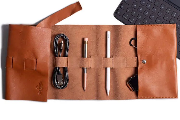 Leather Rollup Cord & Tools Wrap