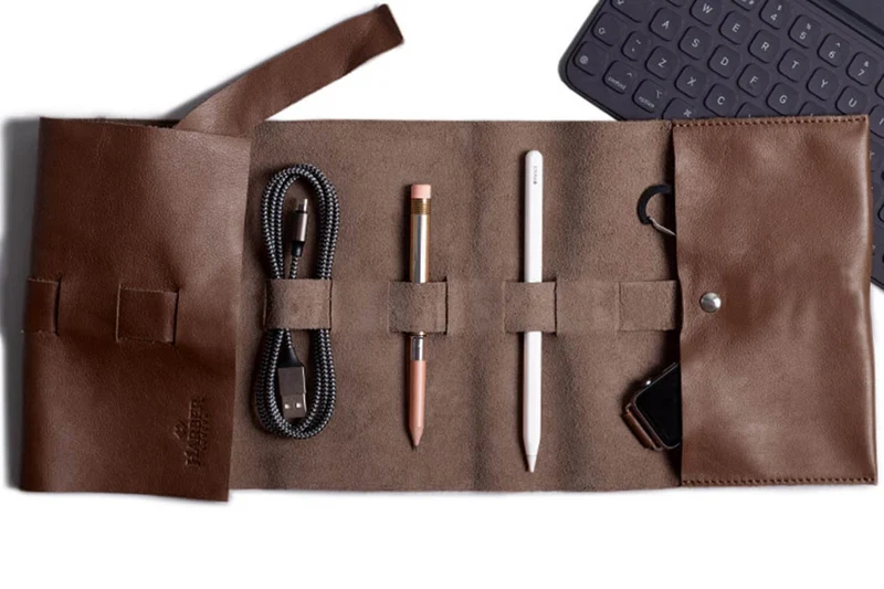 Leather Rollup Cord & Tools Wrap