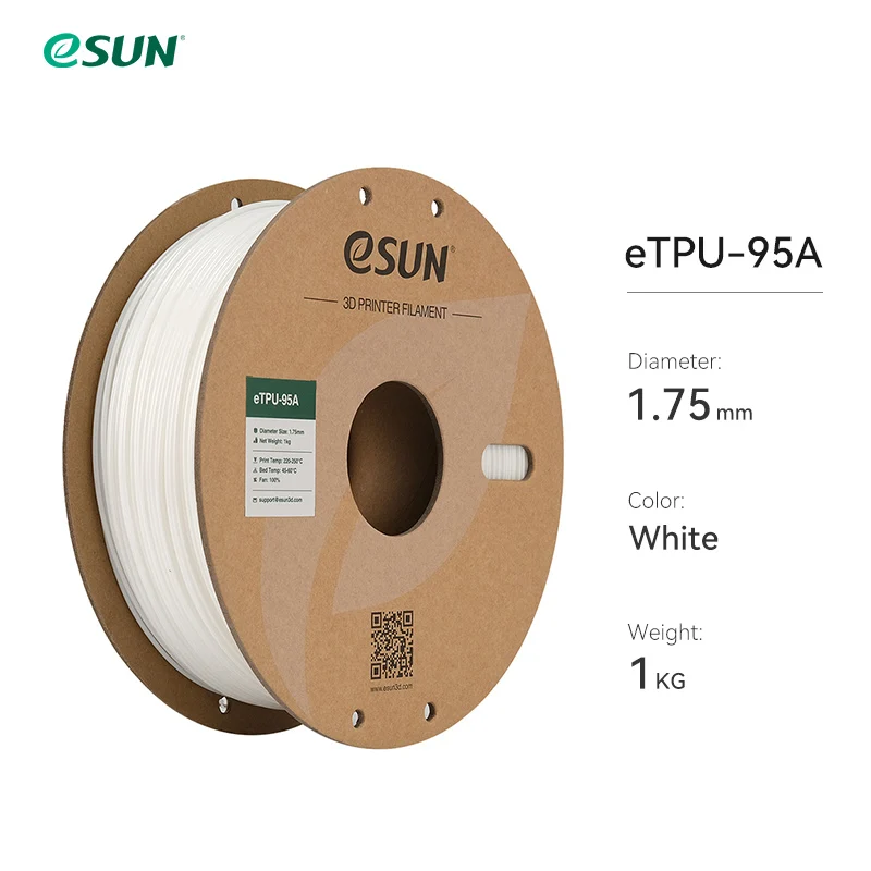 eSUN Flexible TPU-95A 1.75mm 3D Filament 1KG