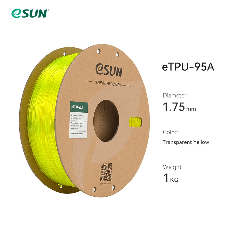 eSUN Flexible TPU-95A 1.75mm 3D Filament 1KG