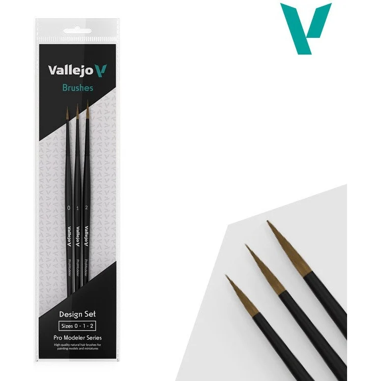 Acrylicos Vallejo Natural Hair Pro Modeler Design Set