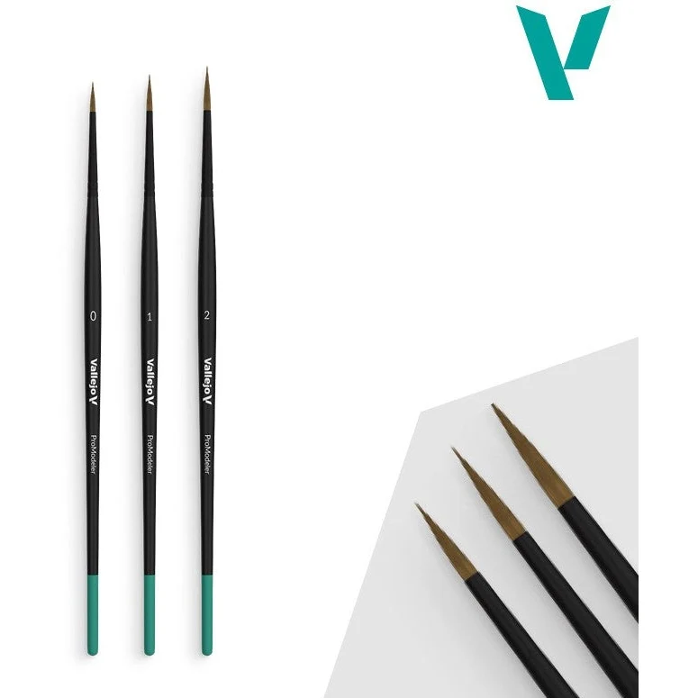 Acrylicos Vallejo Natural Hair Pro Modeler Design Set