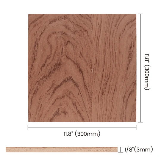 AlgoLaser Rosewood Plywood 300 x 300 x 3 mm