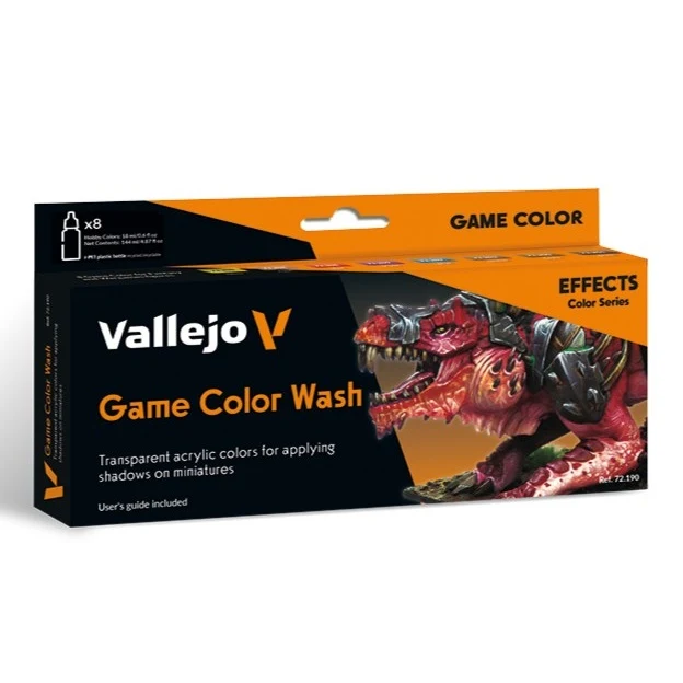 Acrylicos Vallejo Game Color Wash Set 8 x 18ml