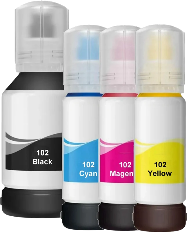 Agfa Photo Multipack kompatibel mit Epson 102 Multipack Schwarz Cyan Magenta Gelb