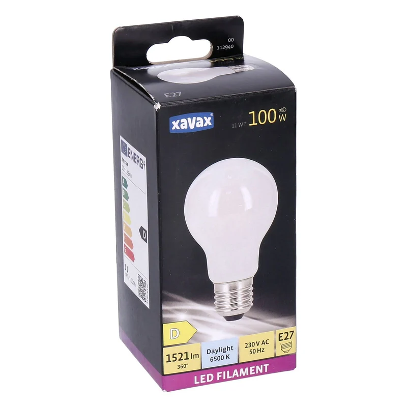 Xavax E27 LED Filament Birne Taglicht 11W=100W 1521lm