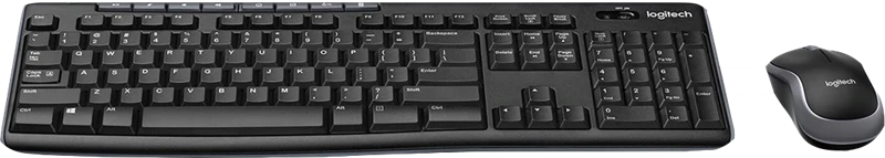 Logitech MK270 kabelloses Tastatur-Maus-Set QWERTY US-Int NSEA Schwarz