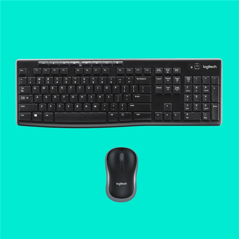 Logitech MK270 kabelloses Tastatur-Maus-Set QWERTY US-Int NSEA Schwarz
