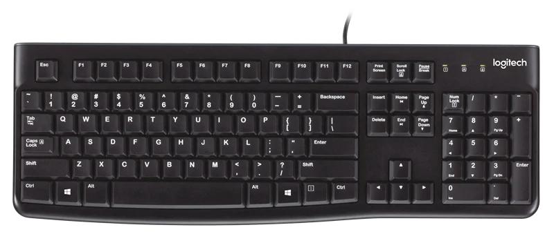 Logitech K120 Tastatur US Schwarz
