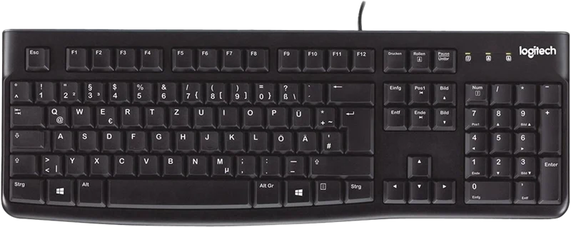 Logitech K120 Tastatur mit Kabel Schwarz