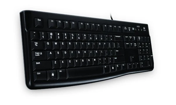 Logitech K120 Tastatur mit Kabel Schwarz