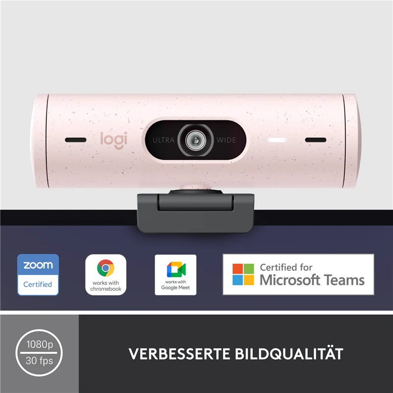 Logitech BRIO 500 - Webcam rose