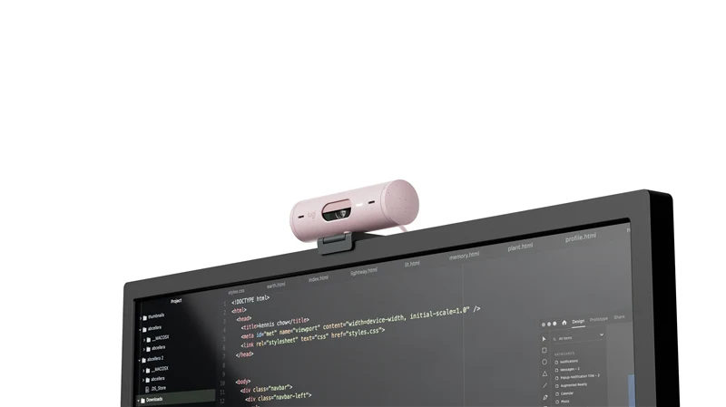 Logitech BRIO 500 - Webcam rose