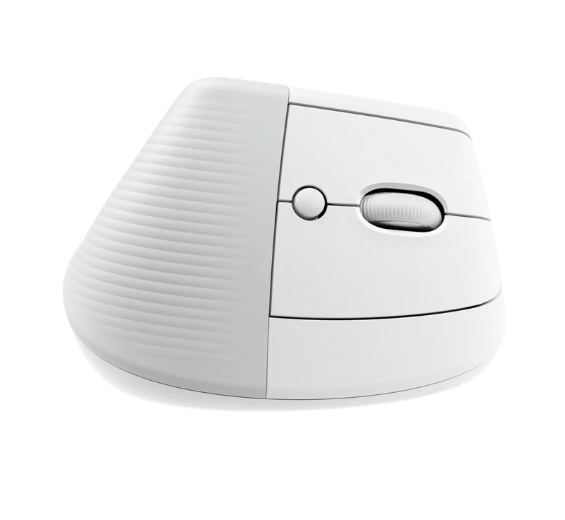 Logitech Lift für Mac, Kabellos Vertikale Ergonomische Maus Weiss