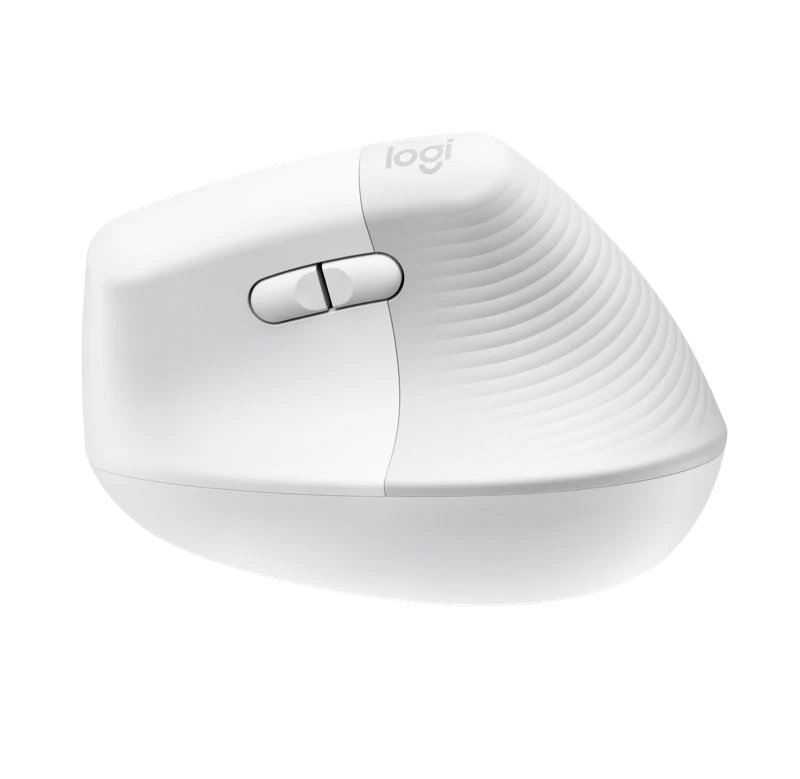 Logitech Lift für Mac, Kabellos Vertikale Ergonomische Maus Weiss