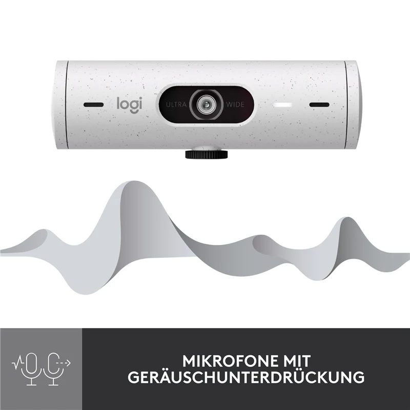 Logitech BRIO 500 - Full-HD-Webcam Weiss