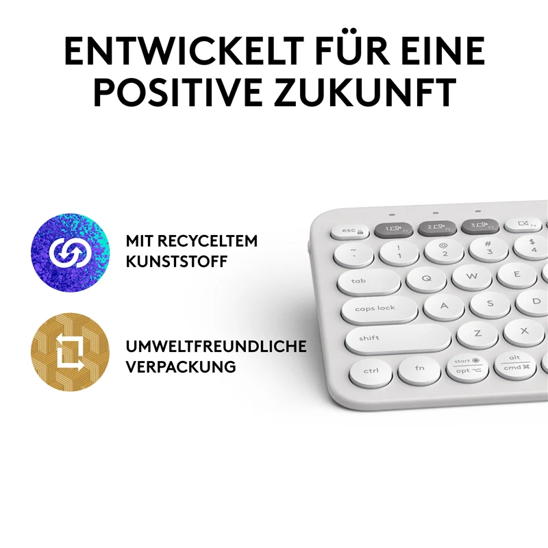 Logitech Pebble Keys 2 K380s - Tastatur Weiss