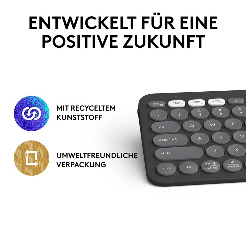 Logitech Pebble Keys 2 K380s - Tastatur graphite