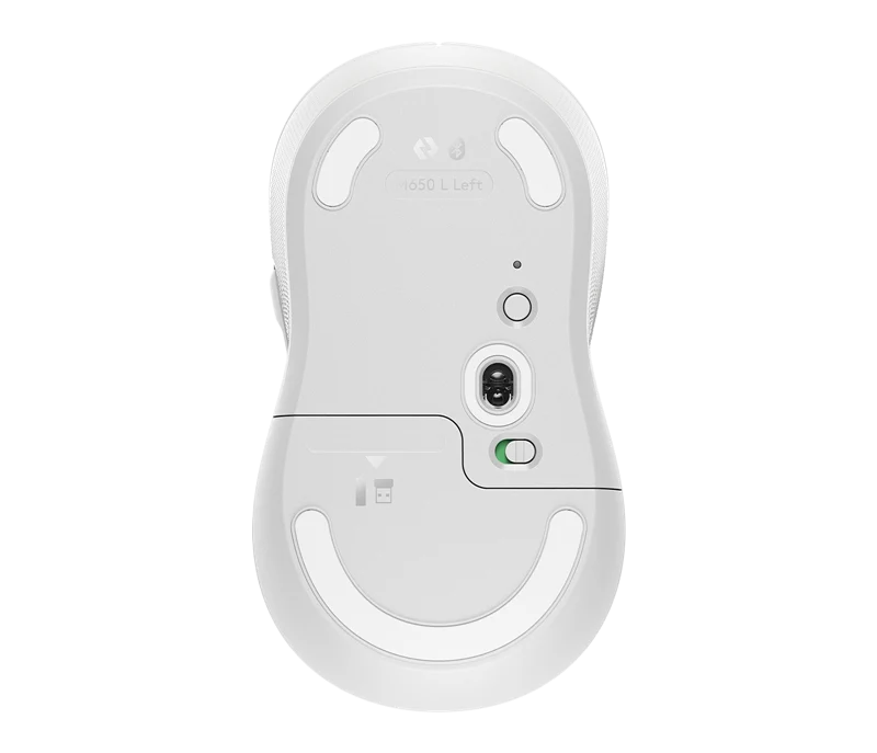 Logitech Signature M650 L Kabellose Maus, linkshändig Weiss