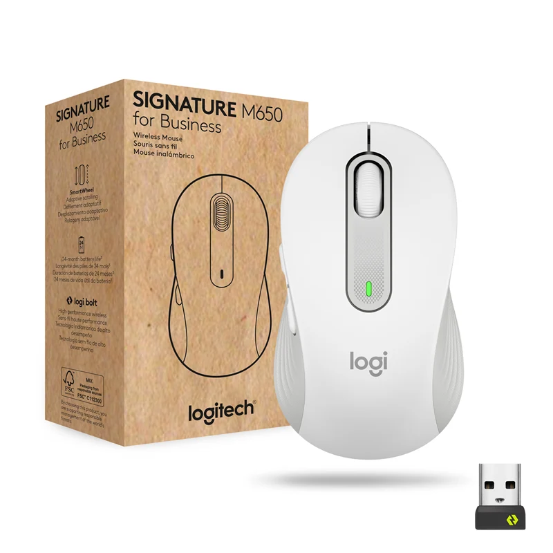 Logitech Signature M650 for Business Maus Weiss