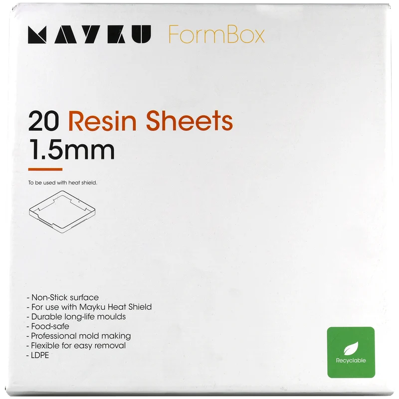 Mayku Resin Sheets (LDPE Sheets) 20er-Pack 1,5 mm