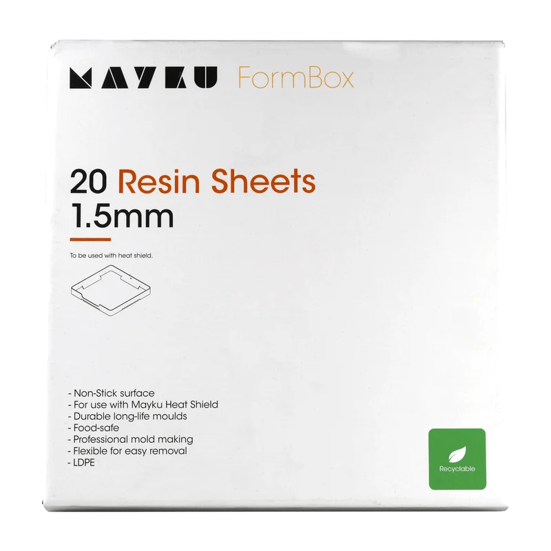 Mayku Resin Sheets (LDPE Sheets) 20er-Pack 1,5 mm