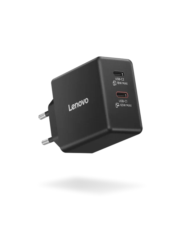 Lenovo USB Schnellladeadapter 65W Schwarz