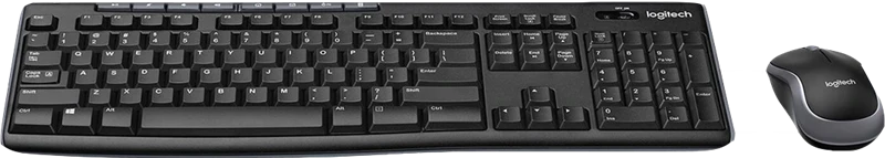 Logitech MK270 kabelloses Tastatur-Maus-Set QWERTY US-int EER Schwarz