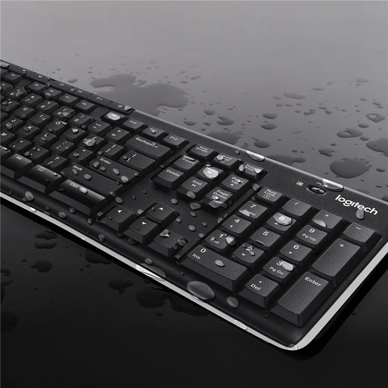 Logitech MK270 kabelloses Tastatur-Maus-Set QWERTY US-int EER Schwarz