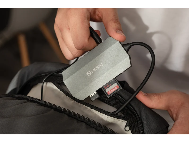 Sandberg Dockingstation USB-C 6in1 Travel grey