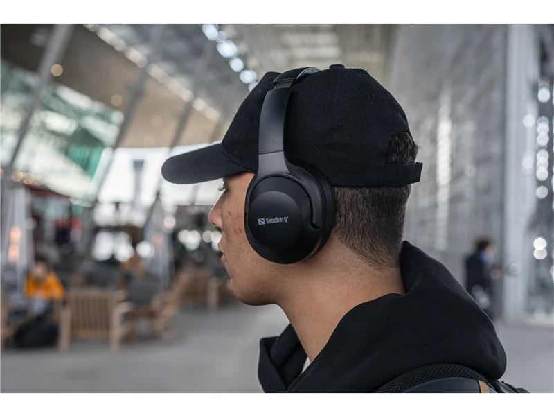 Sandberg Wireless Travel Headset ANC+ENC Schwarz