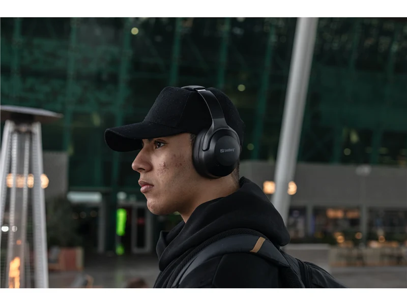 Sandberg Wireless Travel Headset ANC+ENC Schwarz