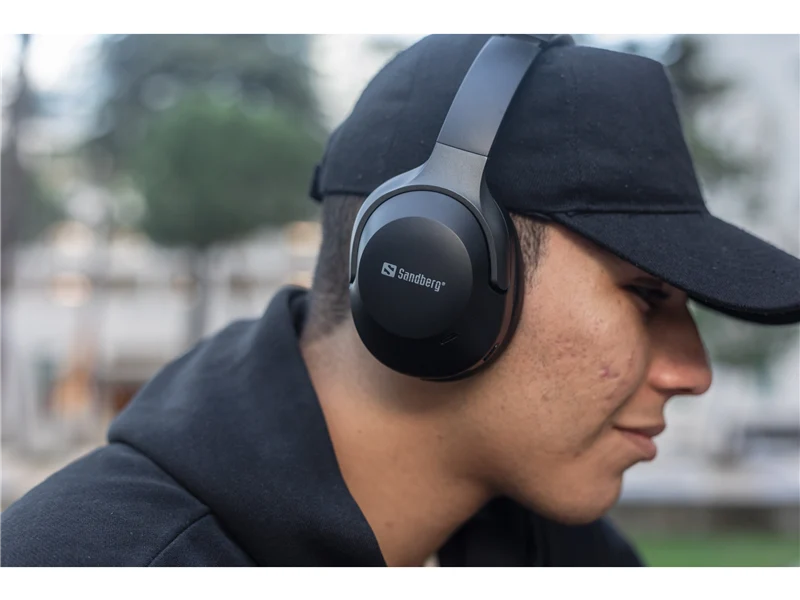 Sandberg Wireless Travel Headset ANC+ENC Schwarz