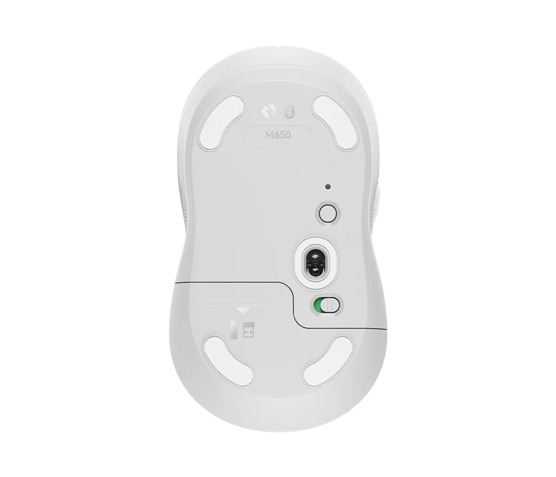 Logitech Signature M650 Kabellose Maus Weiss