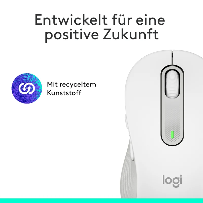 Logitech Signature M650 Kabellose Maus Weiss