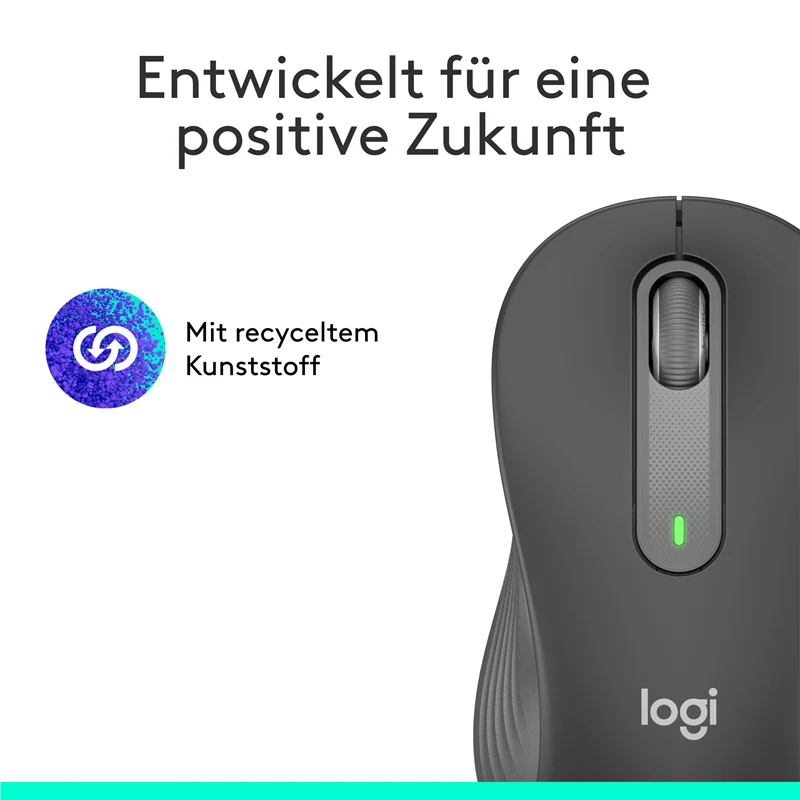 Logitech Signature M650 L Kabellose Maus Linkshändig graphite