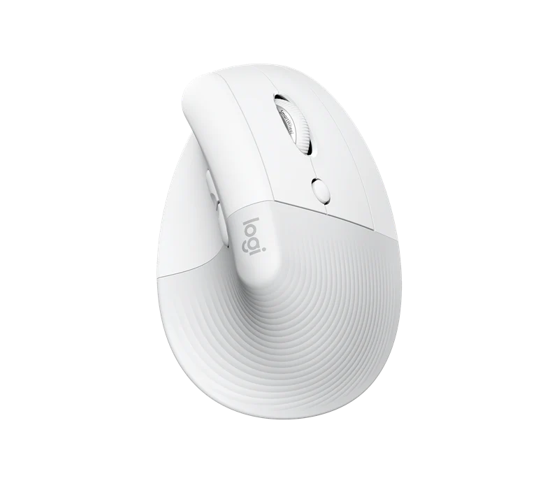 Logitech Lift Vertical Ergonomic Maus Weiss