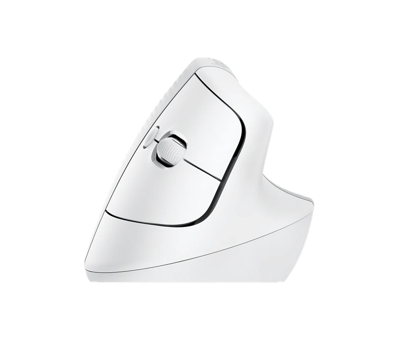 Logitech Lift Vertical Ergonomic Maus Weiss