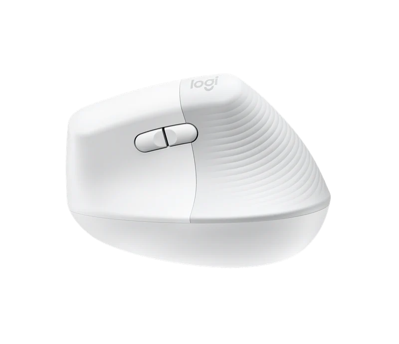 Logitech Lift Vertical Ergonomic Maus Weiss